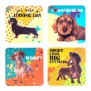 Dachshund Coasters Set 4